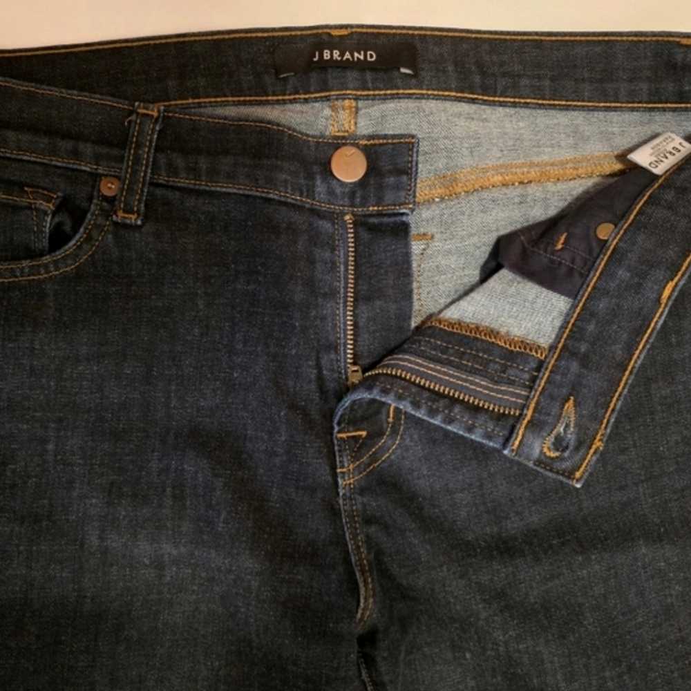 J Brand Aidan Straight Leg Boyfriend Jeans | Size 28 | Dark Blue Wash - Picture 12 of 16